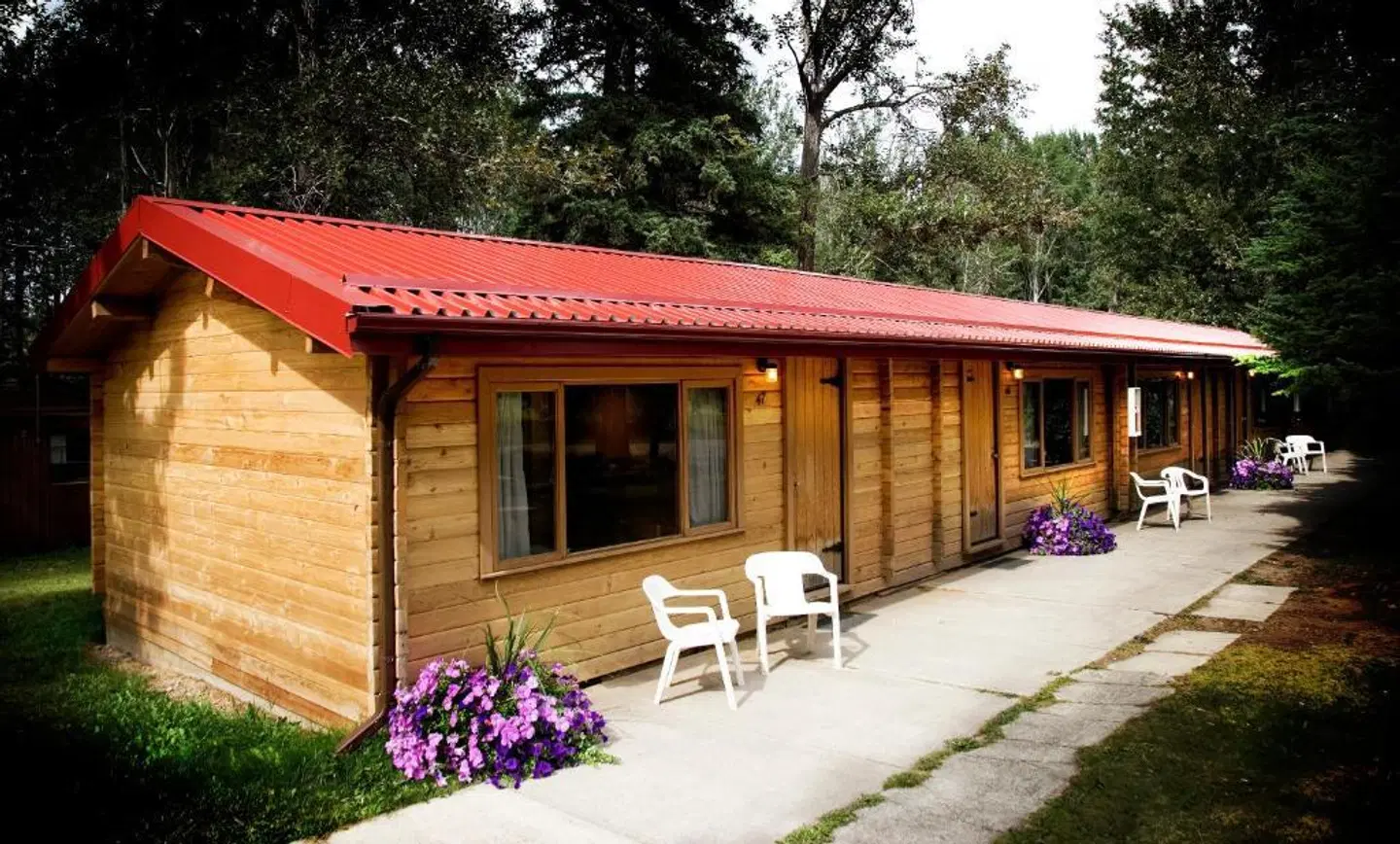 Miette Mountain Cabins Terrasse