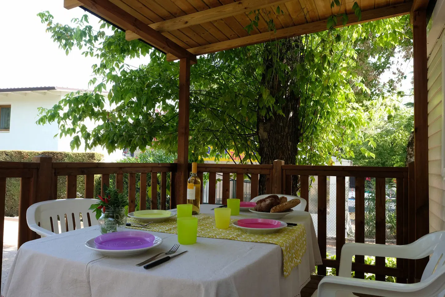 Camping Le Domaine La Yole Terrasse