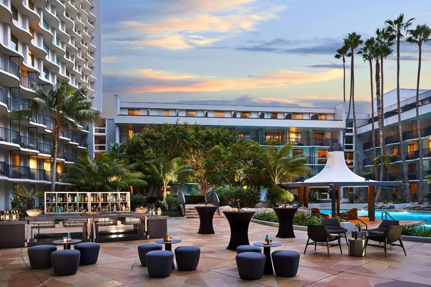 Los Angeles Airport Marriott Terrasse