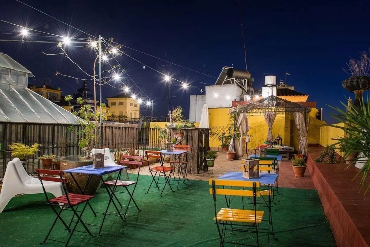 La Flamenka Hostel Terrasse