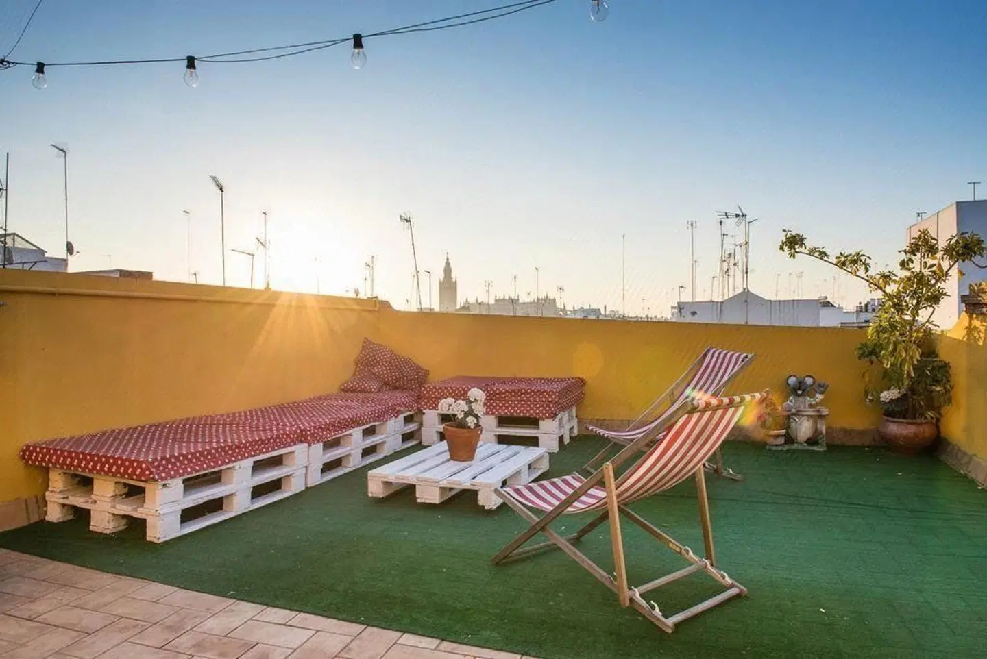 La Flamenka Hostel Terrasse