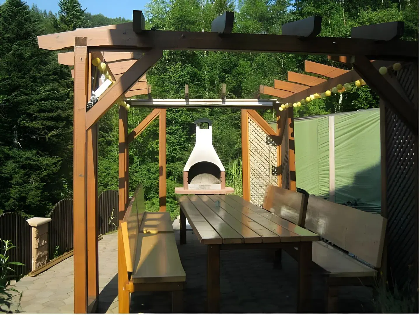 Ferienhaus Kühlwein Terrasse