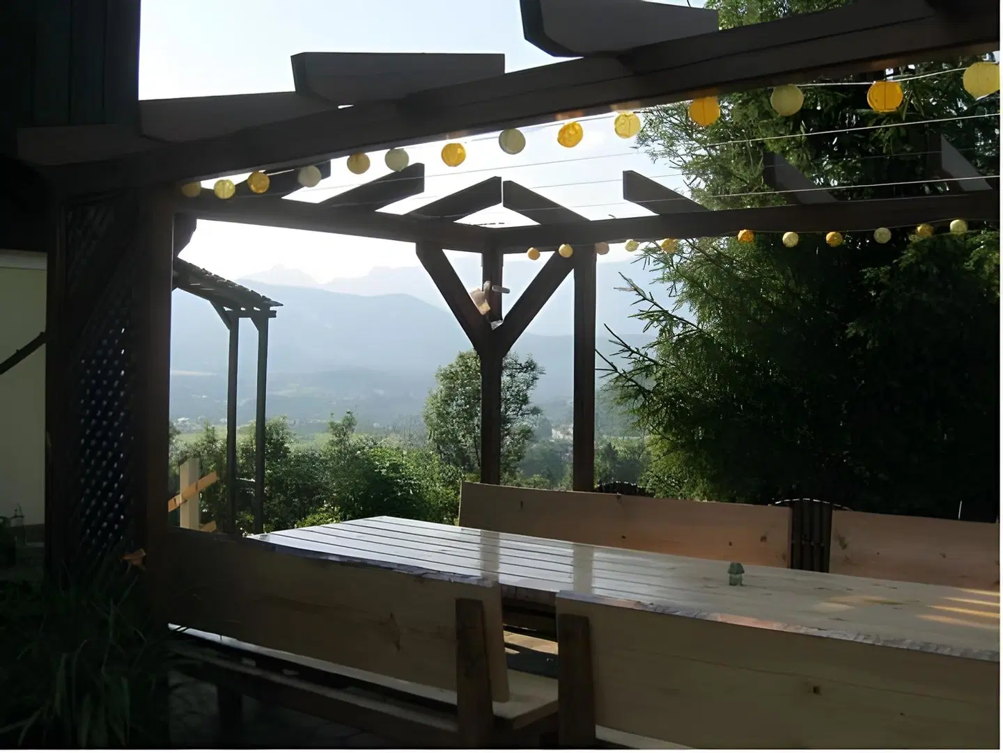 Ferienhaus Kühlwein Terrasse