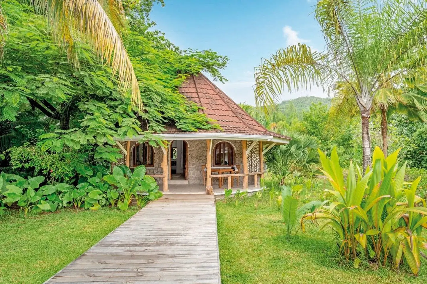 Bliss Hotel Praslin Garten