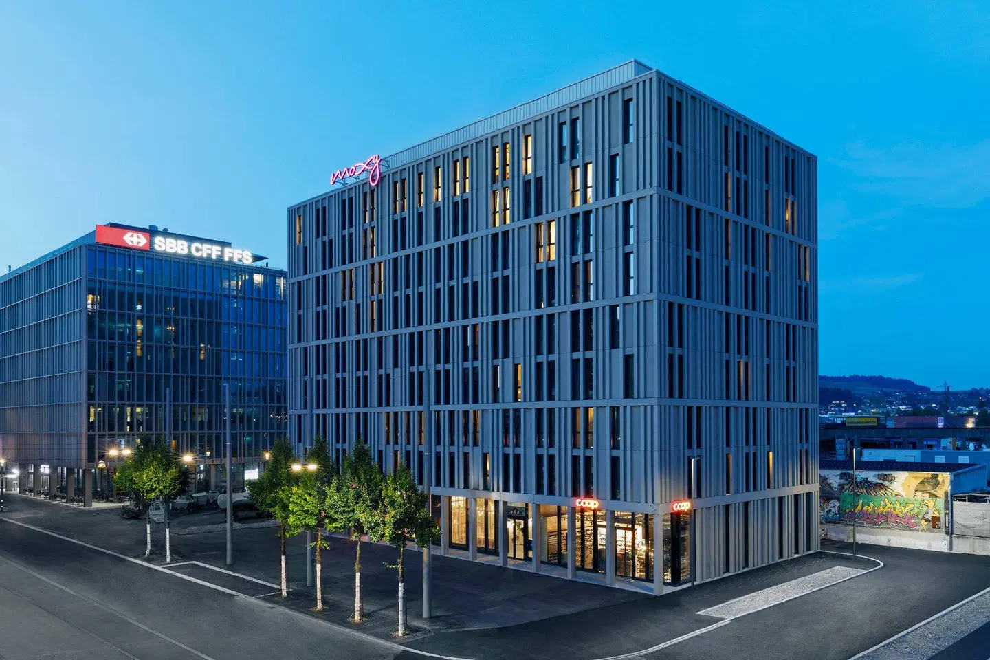 Moxy Bern Expo EXTERIOR