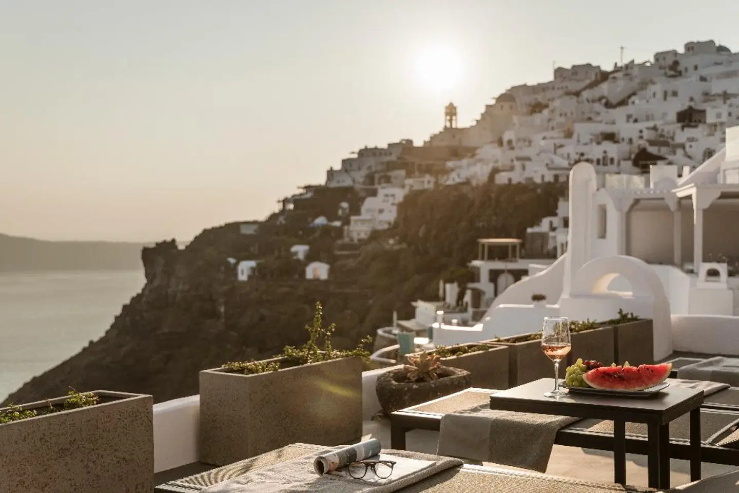 Aqua Luxury Suites Santorini Terrasse