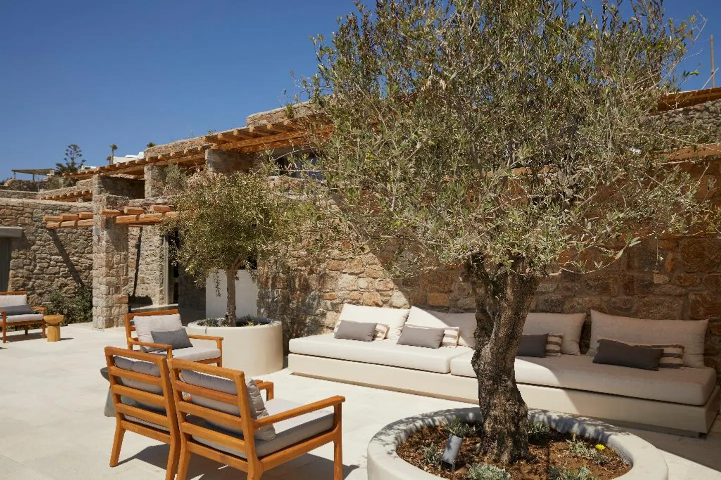 Collini Hotel Mykonos  WorldHotels Elite Terrasse