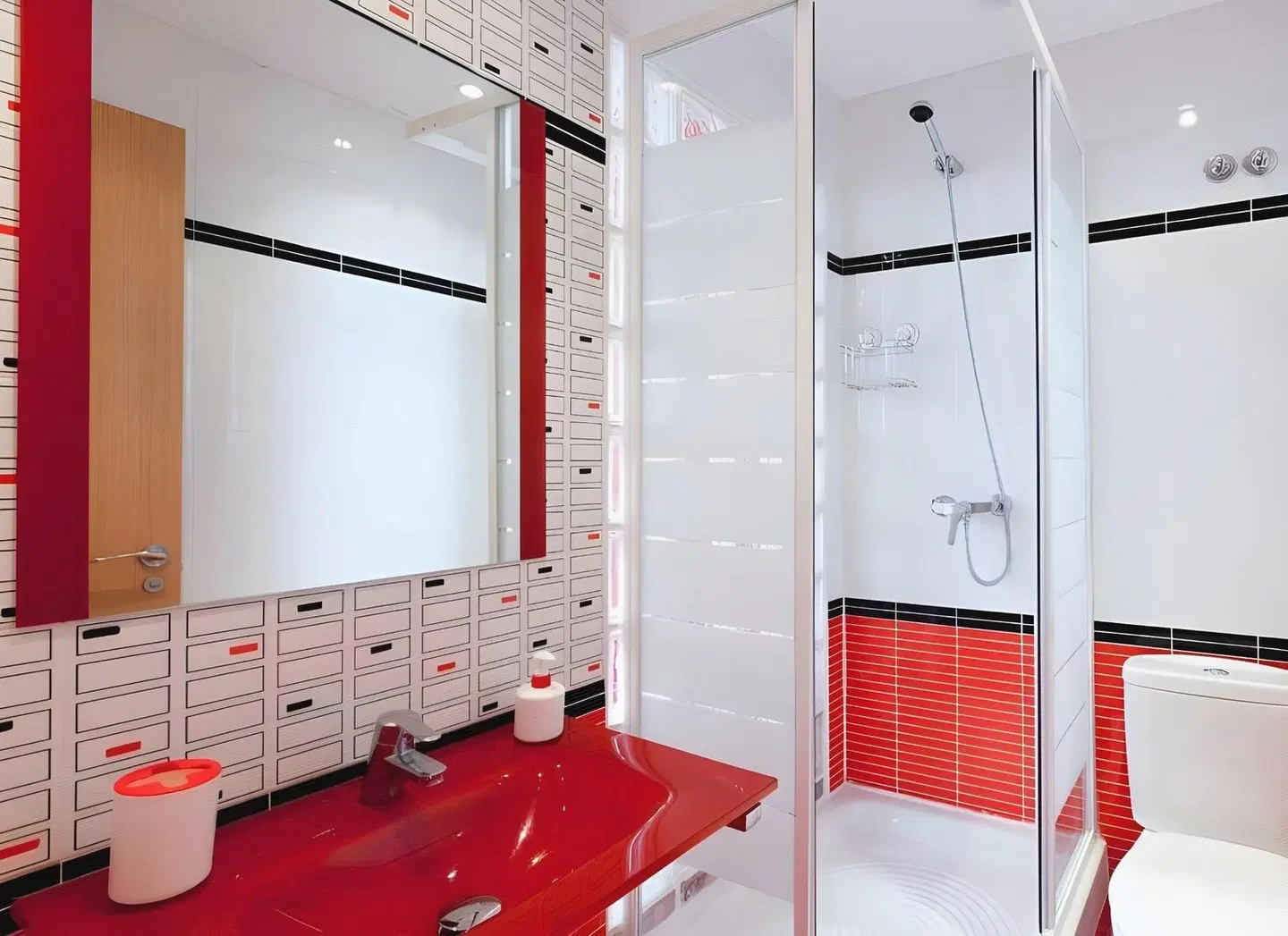 Hostal Abril Madrid Badezimmer