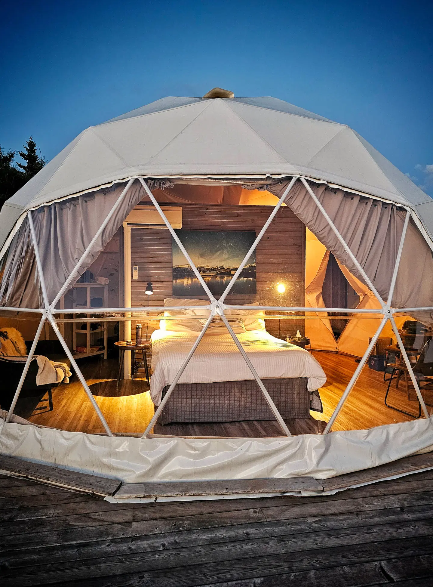 Archer's Edge Luxury Camping Terrasse