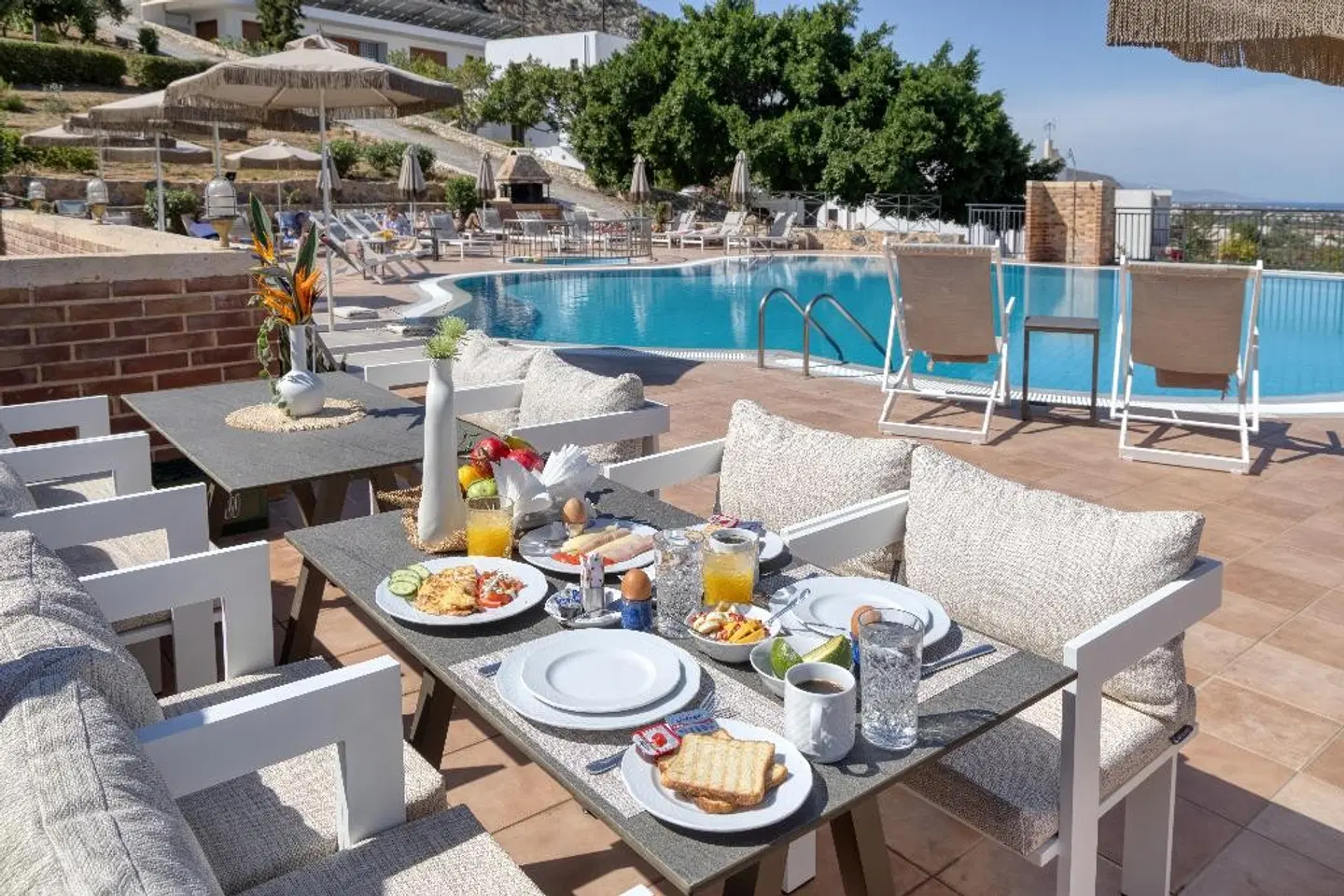 Amazones Driades Apartments Terrasse