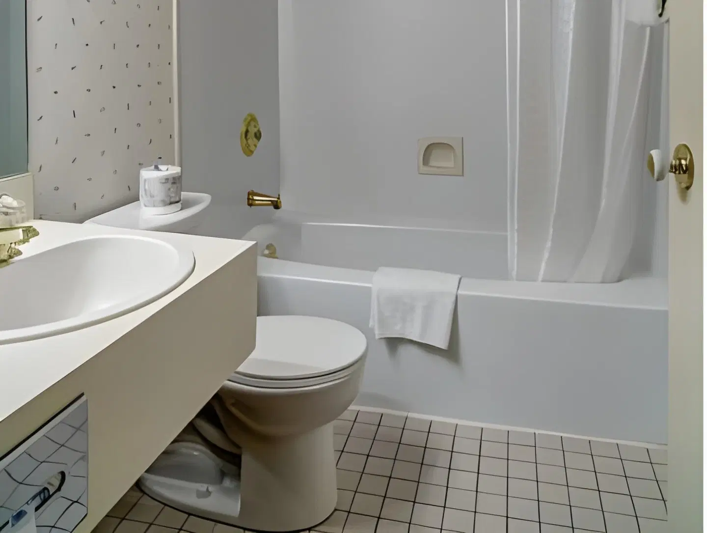 Athabasca Hotel Badezimmer