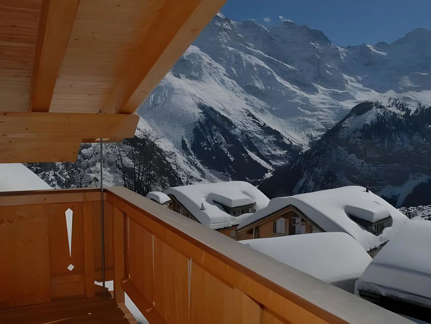 Sportchalet Mürren Terrasse