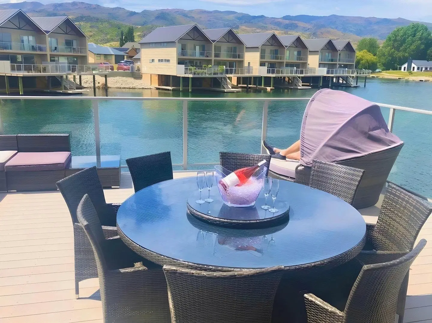 Marsden Lake Resort Central Otago Terrasse