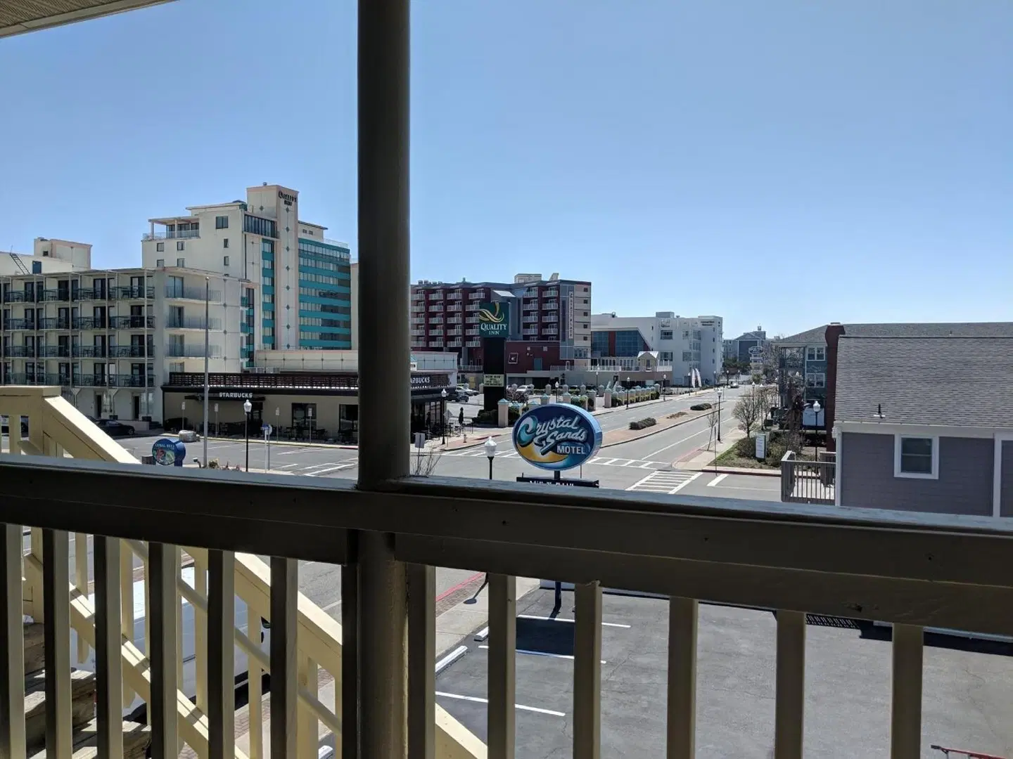 Crystal Sands Motel Terrasse