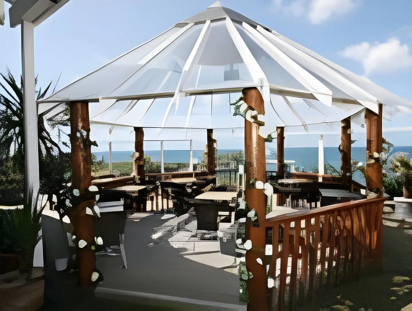 Atlantic Hotel Newquay Terrasse