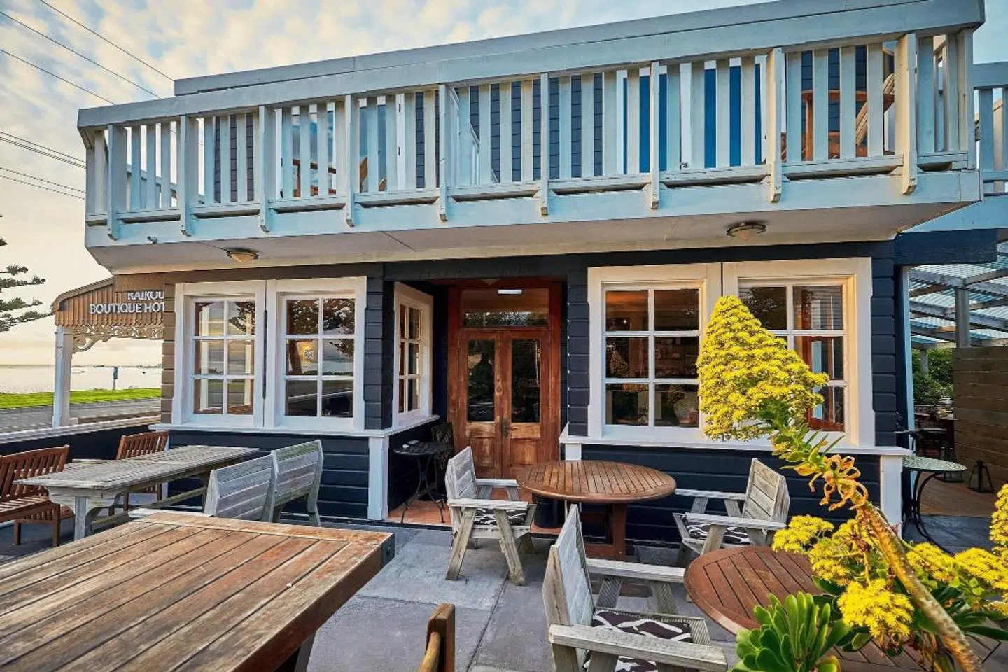 Kaikoura Boutique Hotel Terrasse