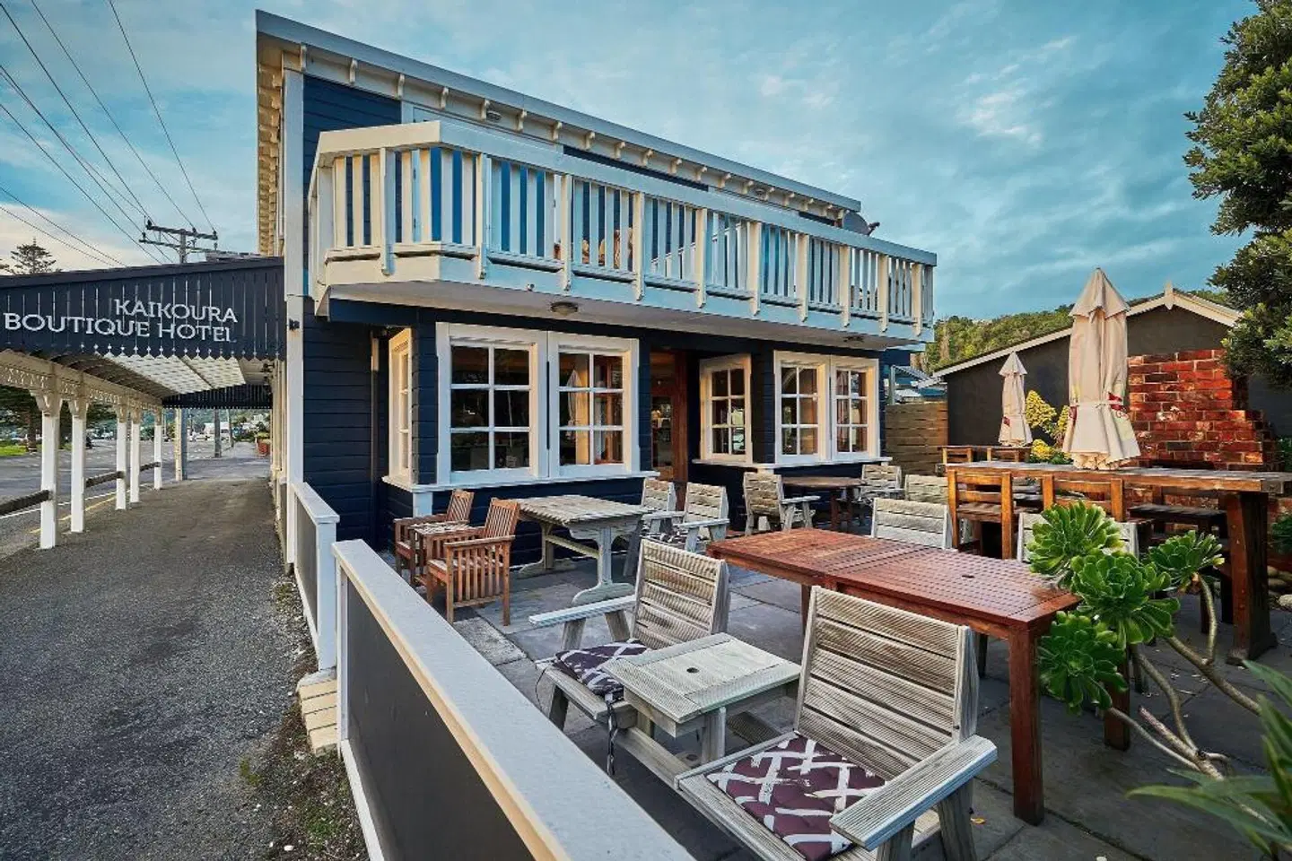 Kaikoura Boutique Hotel Terrasse