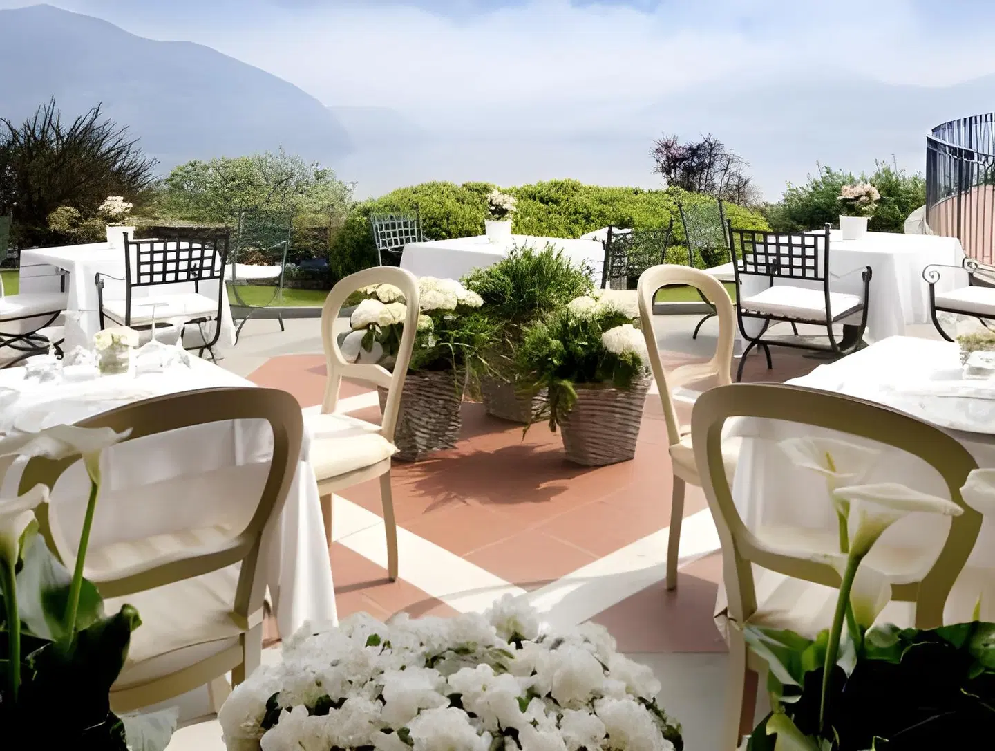 Romantik Hotel Relais Mirabella Iseo Terrasse
