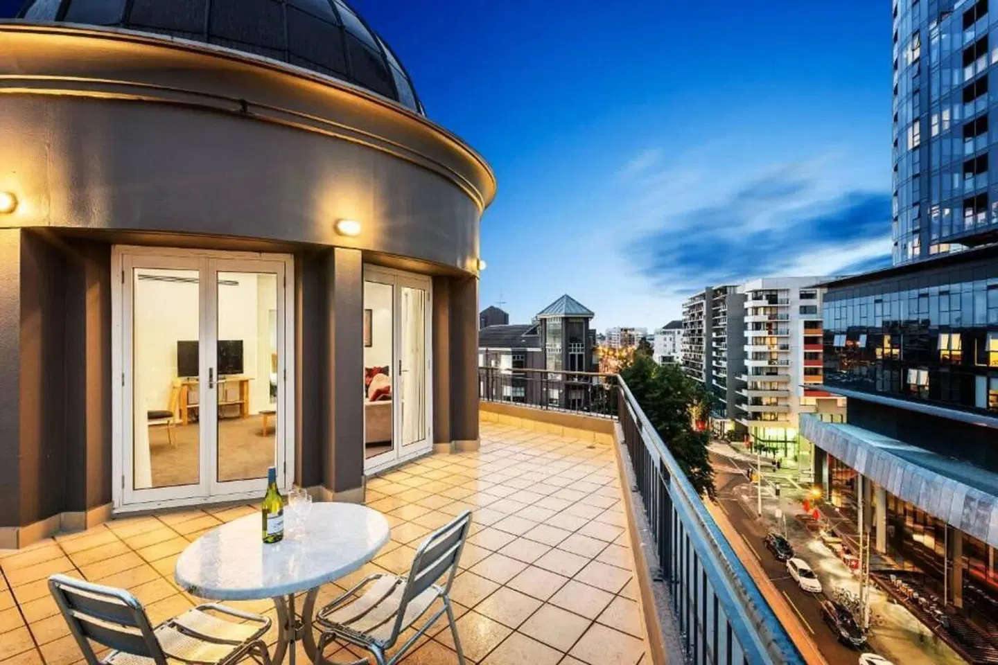 South Yarra Central Apartment Hotel Terrasse