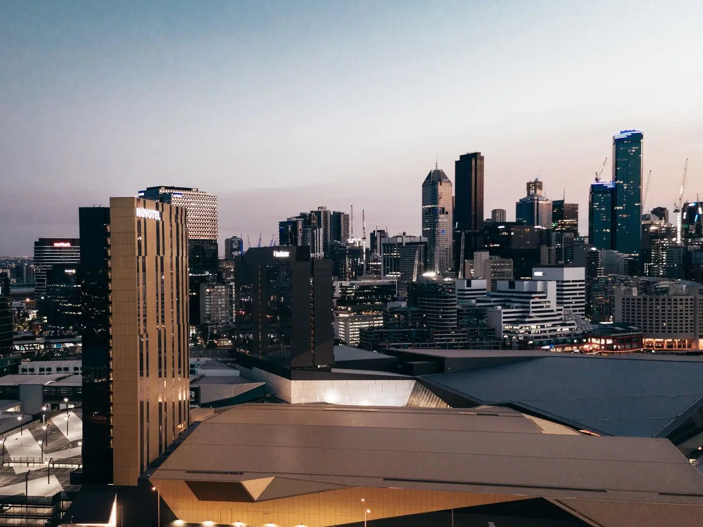 Novotel Melbourne South Wharf Hotel Terrasse