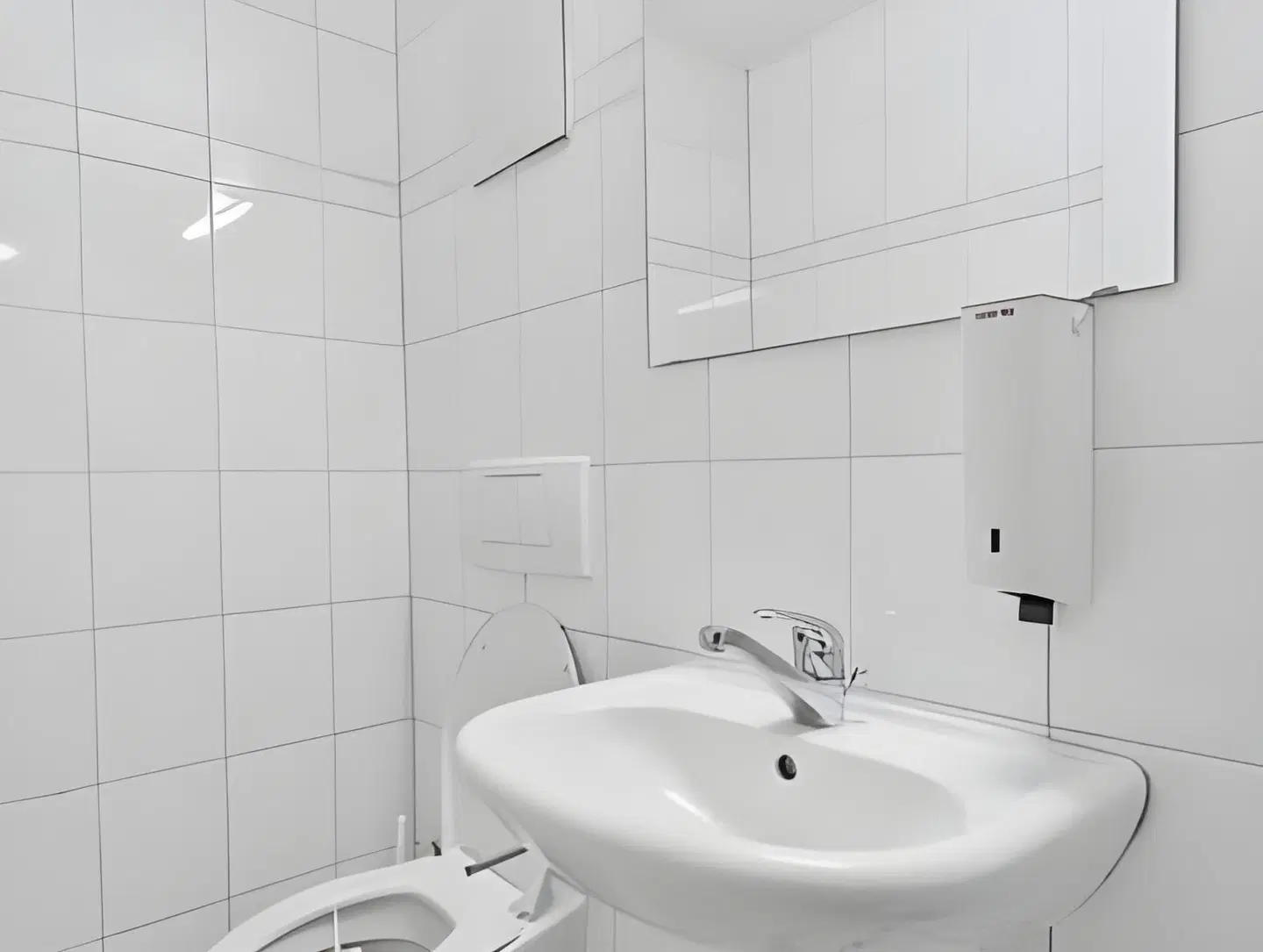 Weißes Kreuz Badezimmer