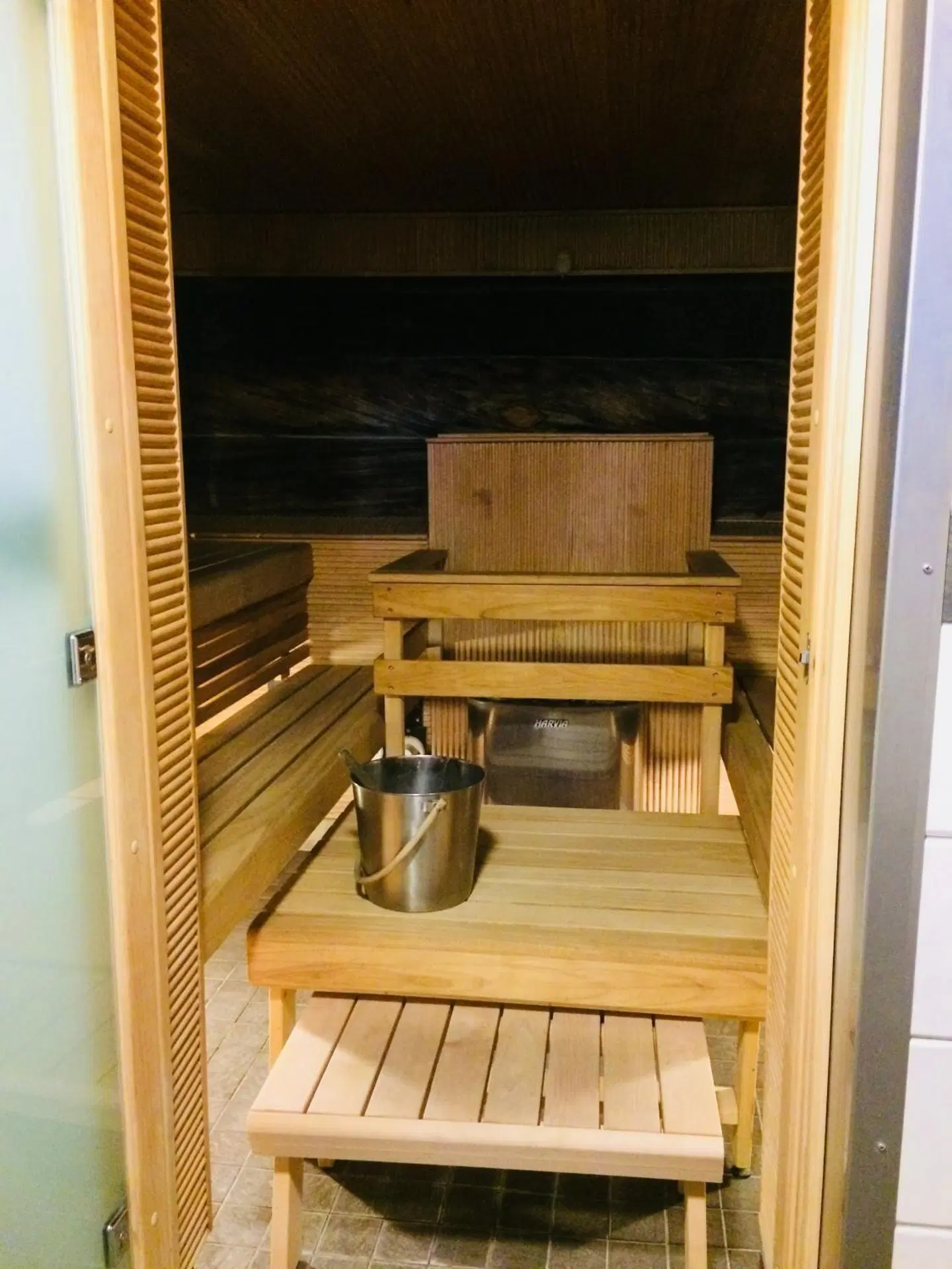 Hotelli Vuorikelo Badezimmer