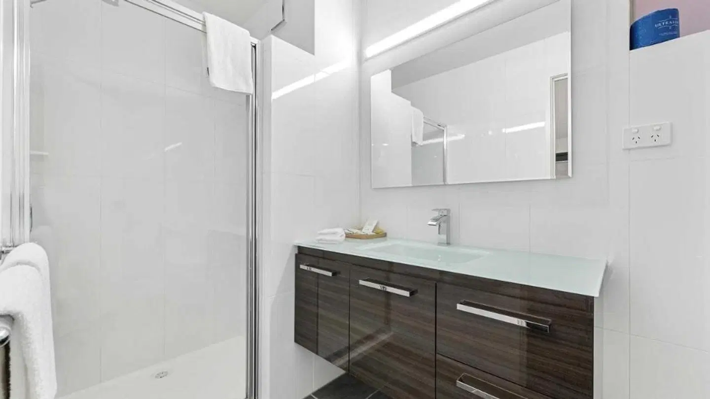 Bay City Geelong Motel Badezimmer