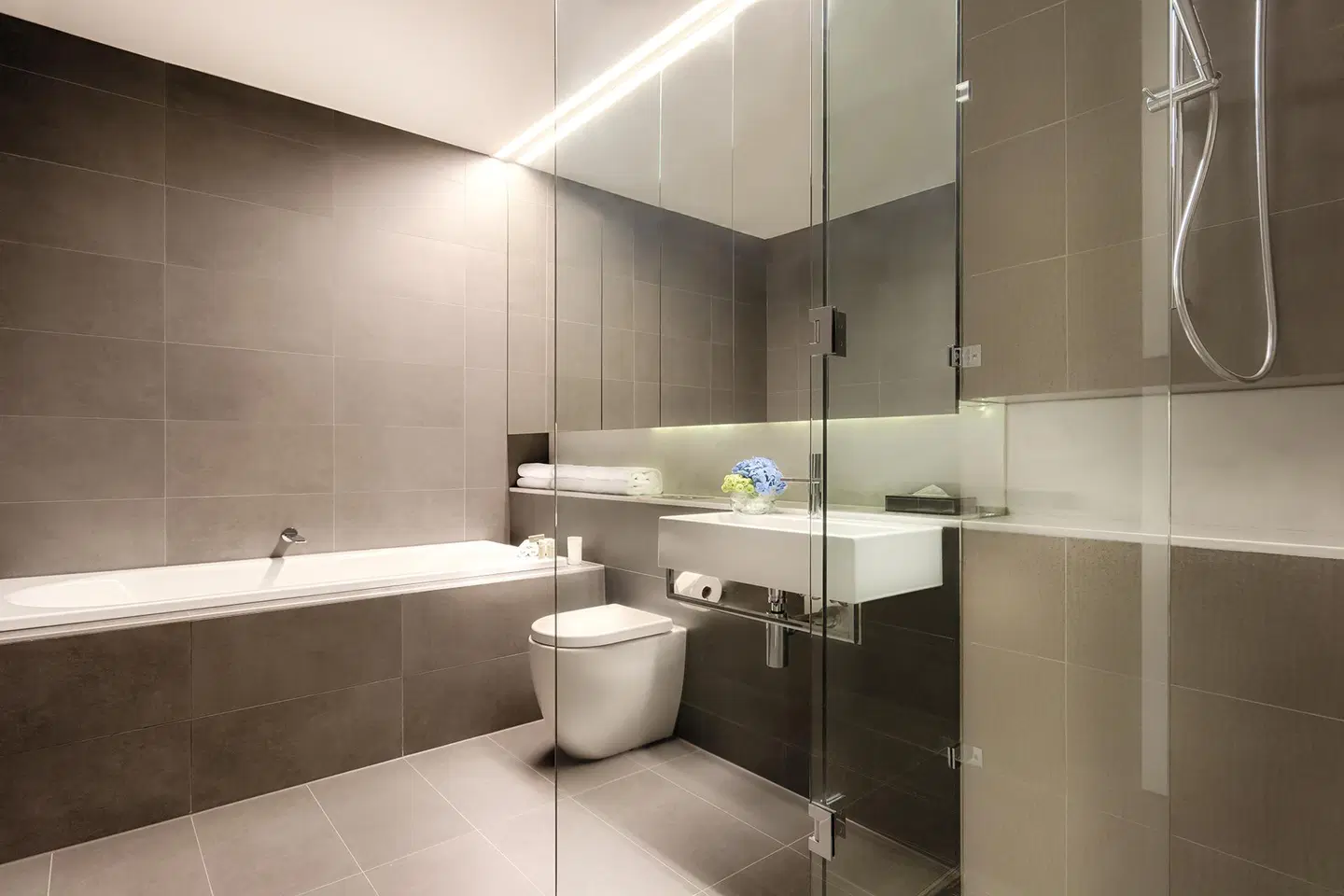 Caroline Serviced Apartments Brighton Badezimmer