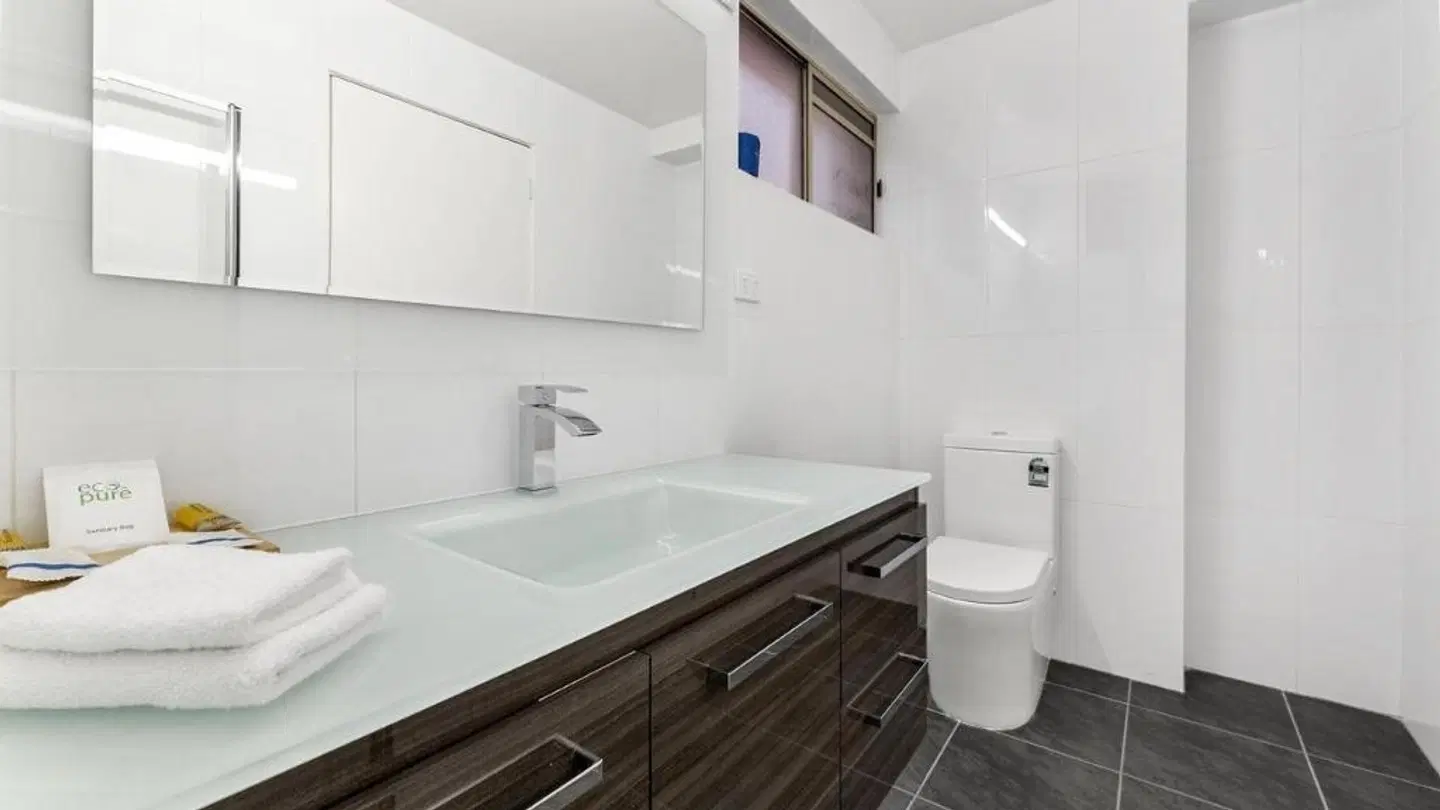Bay City Geelong Motel Badezimmer