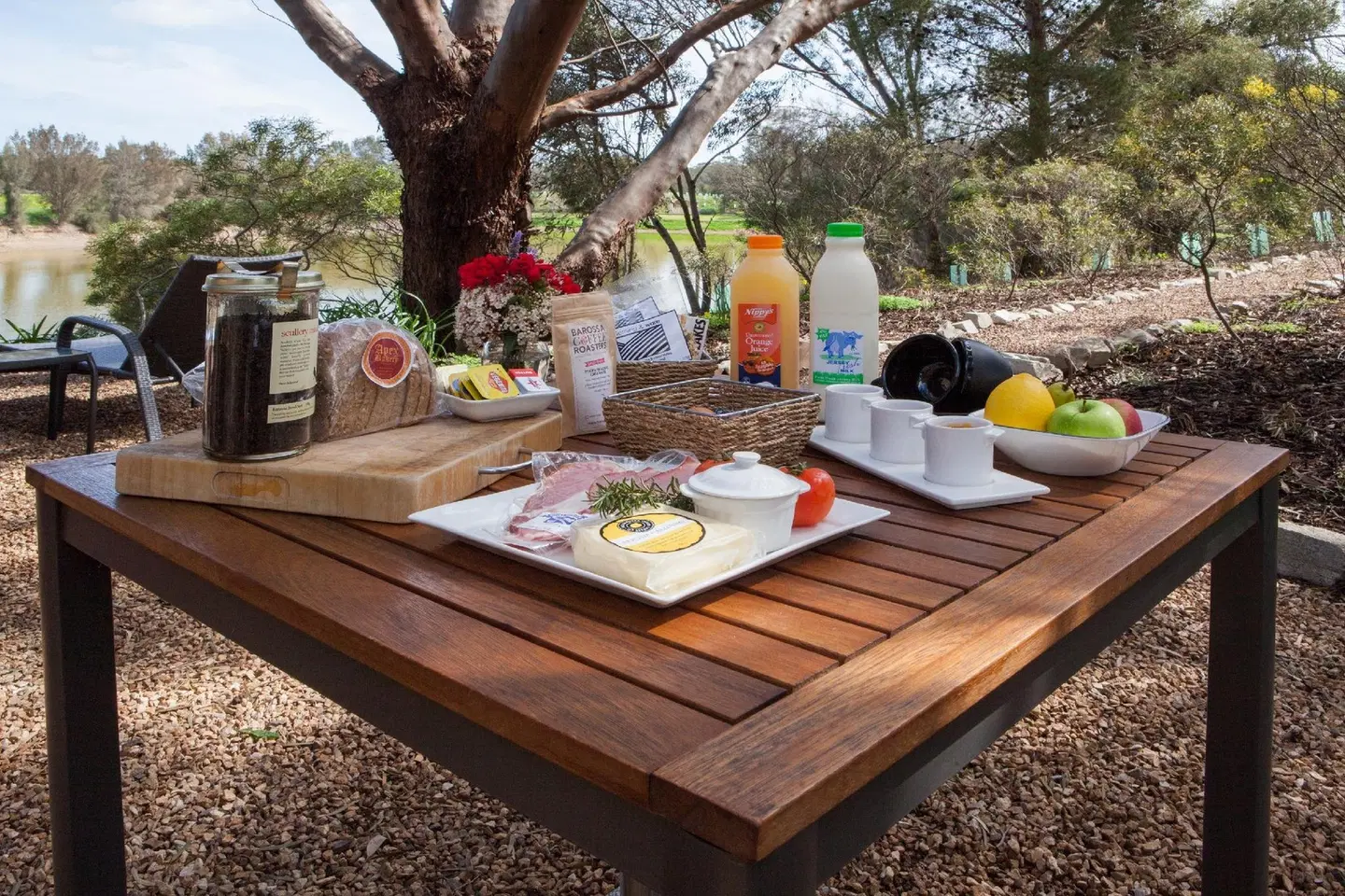 Stonewell Cottages and Vineyards Terrasse