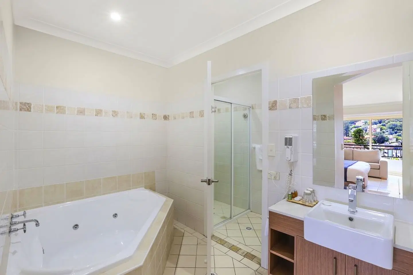 Terrigal Sails Serviced Apartments Badezimmer
