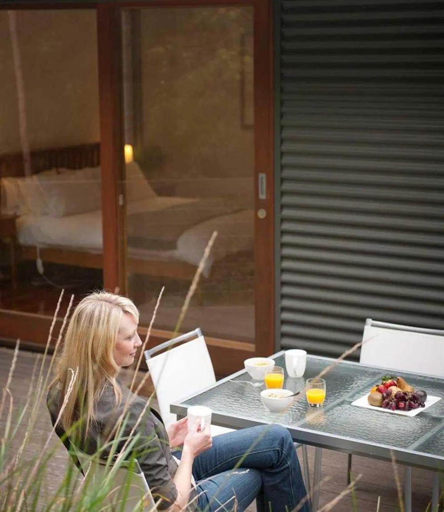 Cladich Pavilions Terrasse