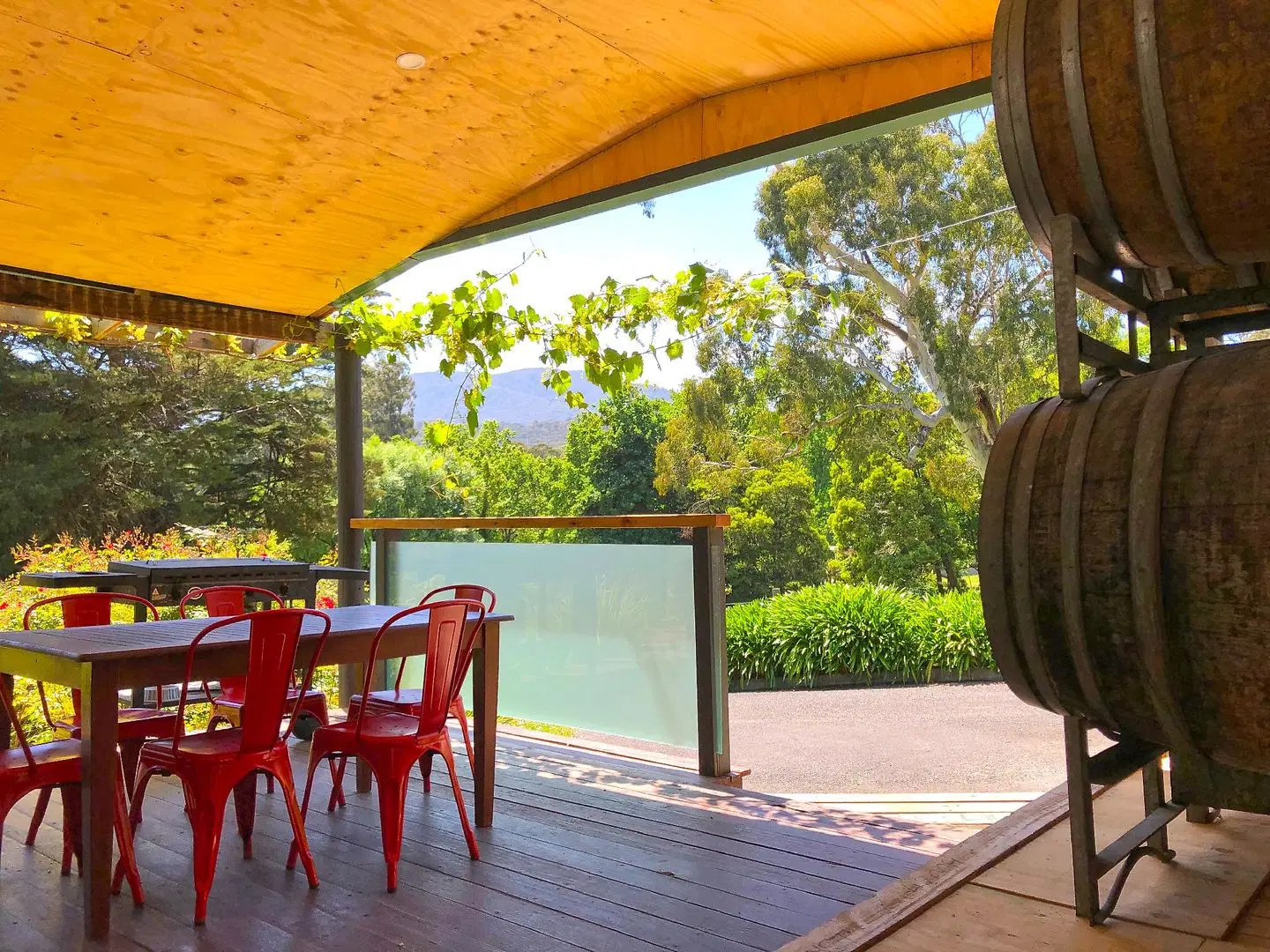 Valley Farm Vineyard Cottages Terrasse
