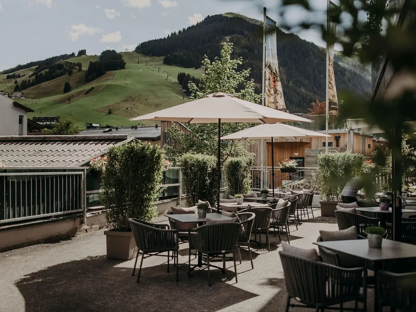 THE VIEW Saalbach Terrasse