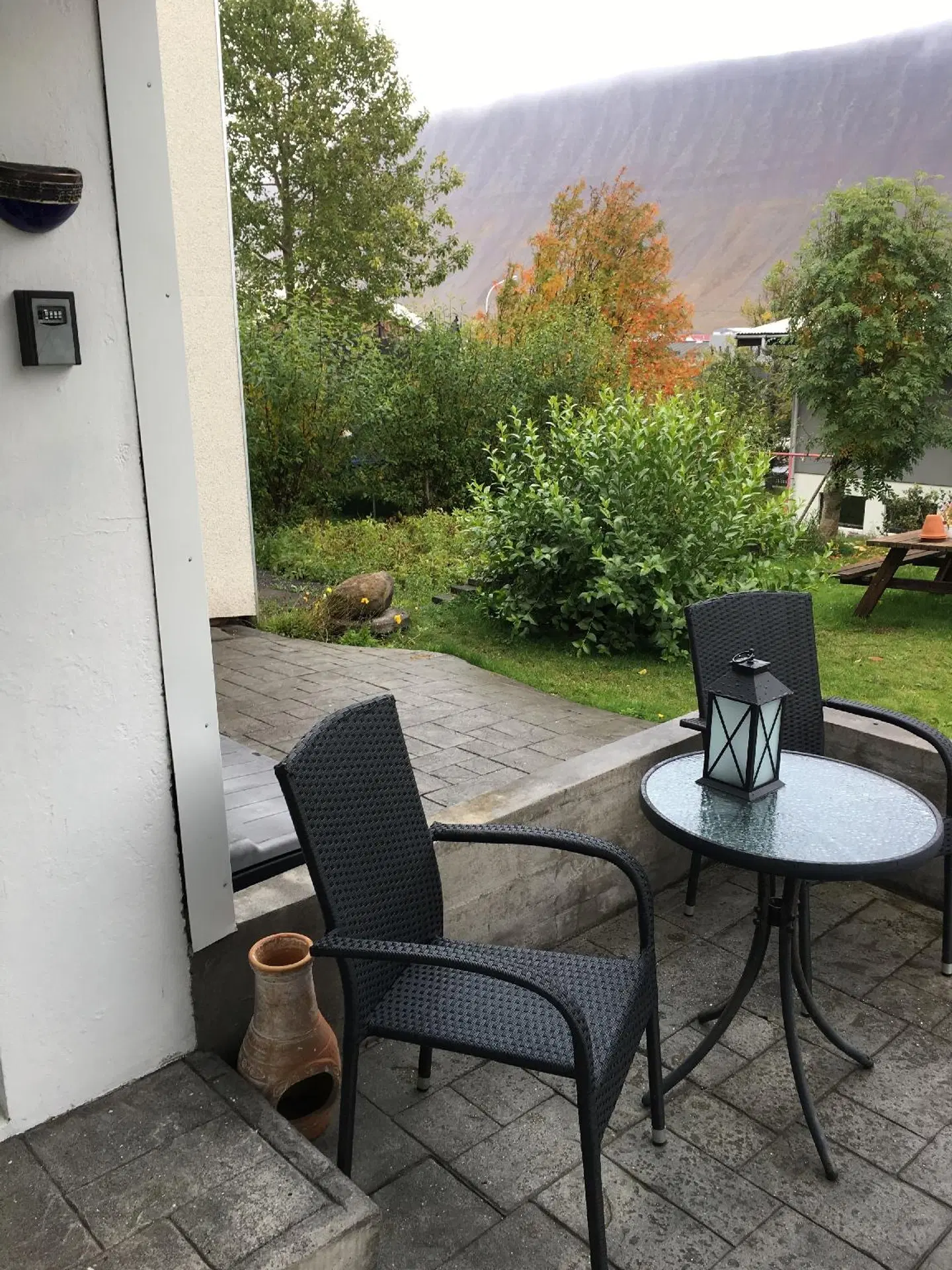 Sólheimar Studio Apartment Terrasse