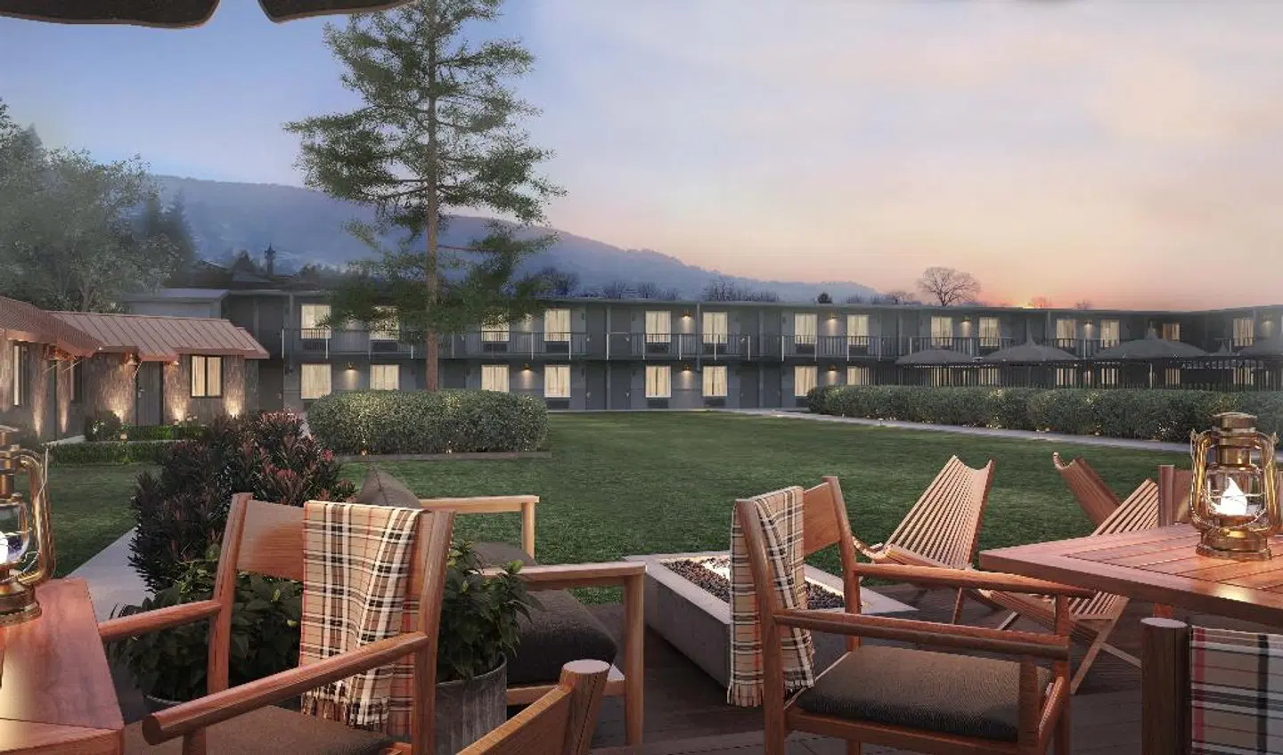 High Country Motor Lodge Terrasse