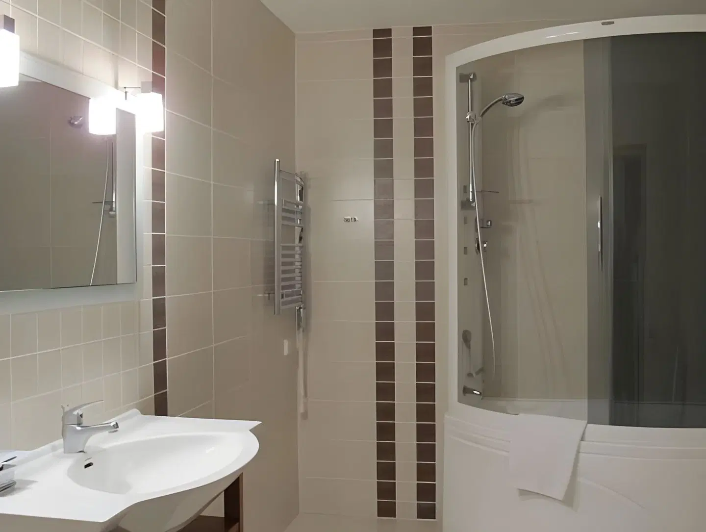 Mineraliniai Apartamentai Badezimmer
