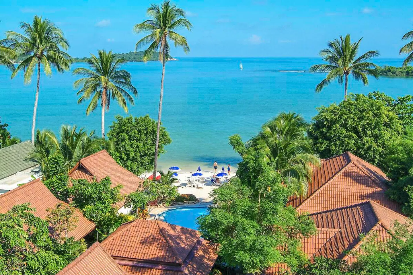 Samui Natien Beach Resort Garten