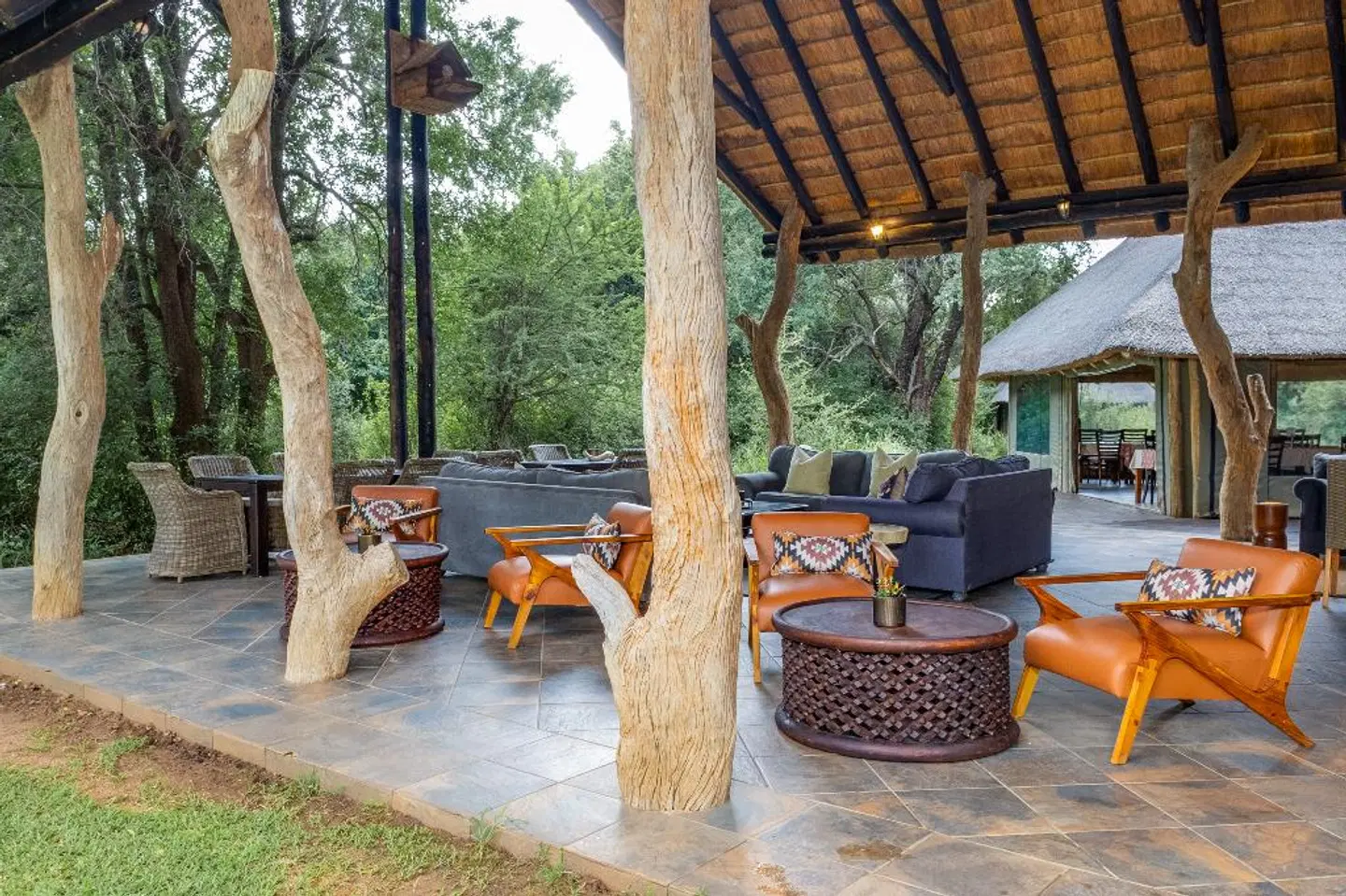 Black Rhino Game Lodge Terrasse