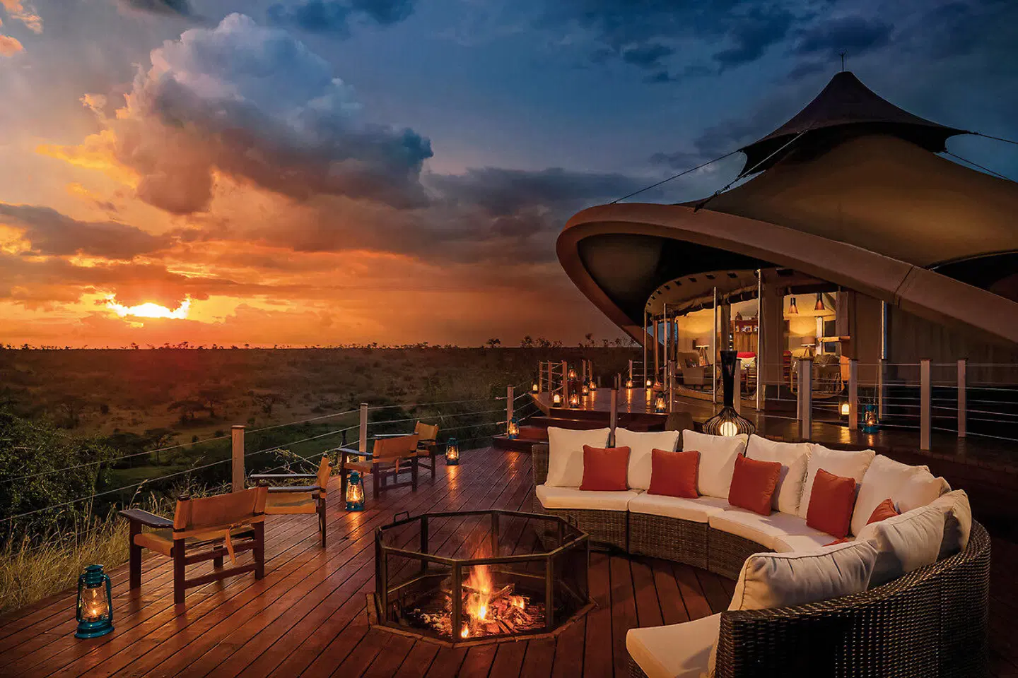 Mahali Mzuri Terrasse