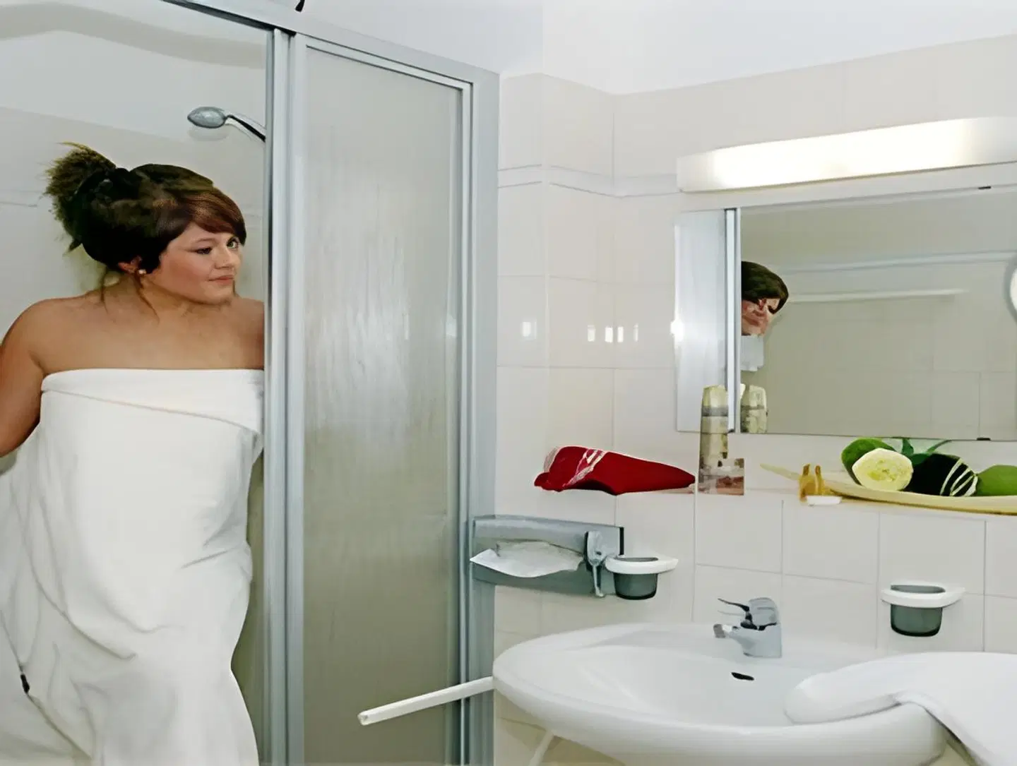 Hotel Pesterwitzer Siegel Badezimmer