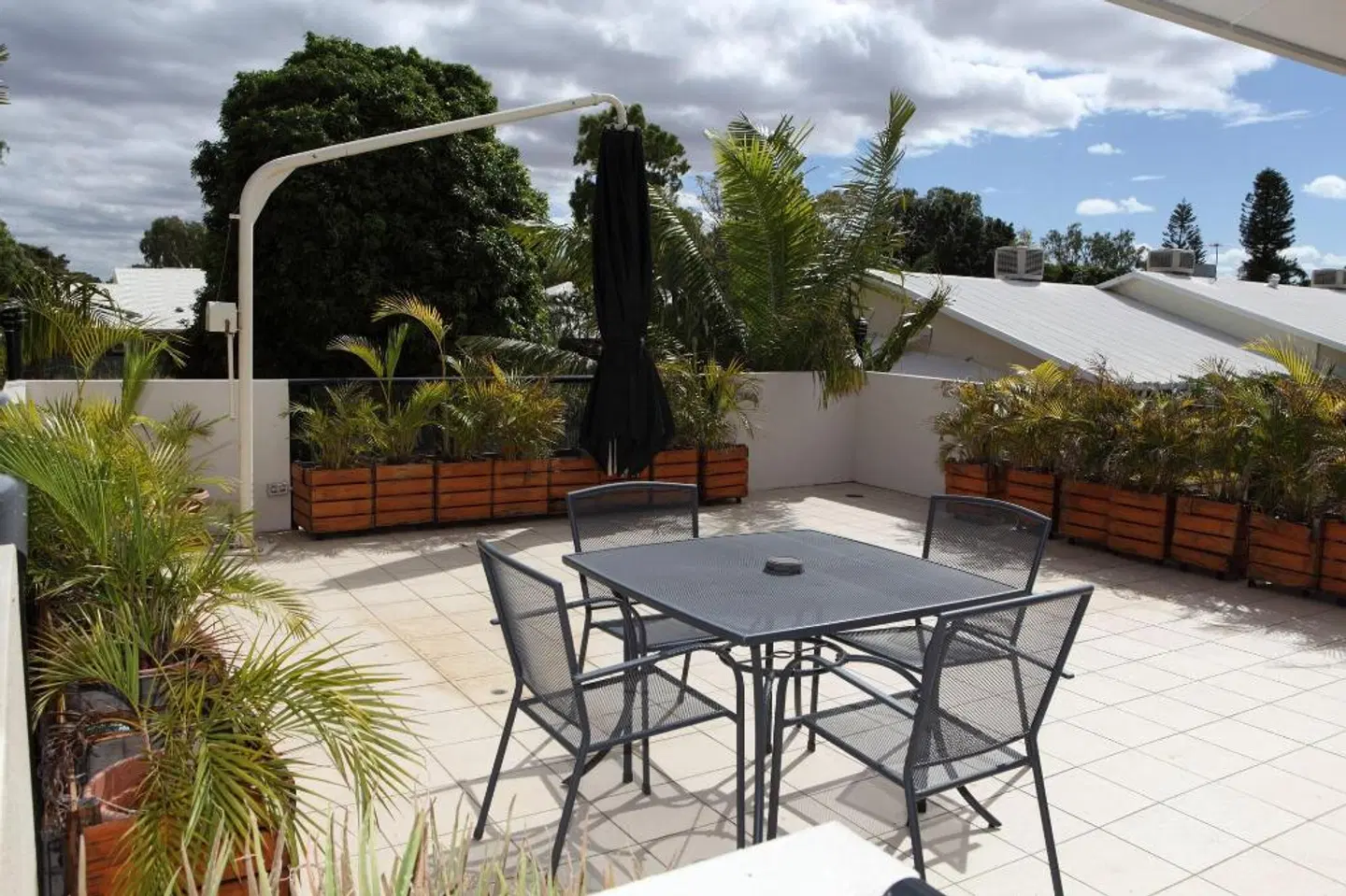Emerald Central Palms Motel Terrasse