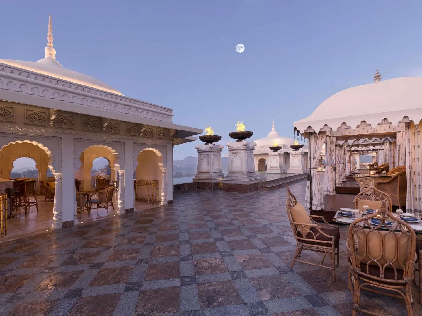 Raffles Jaipur Terrasse