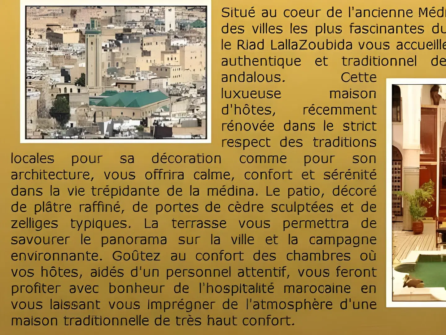 Riad Lalla Zoubida Landkarte