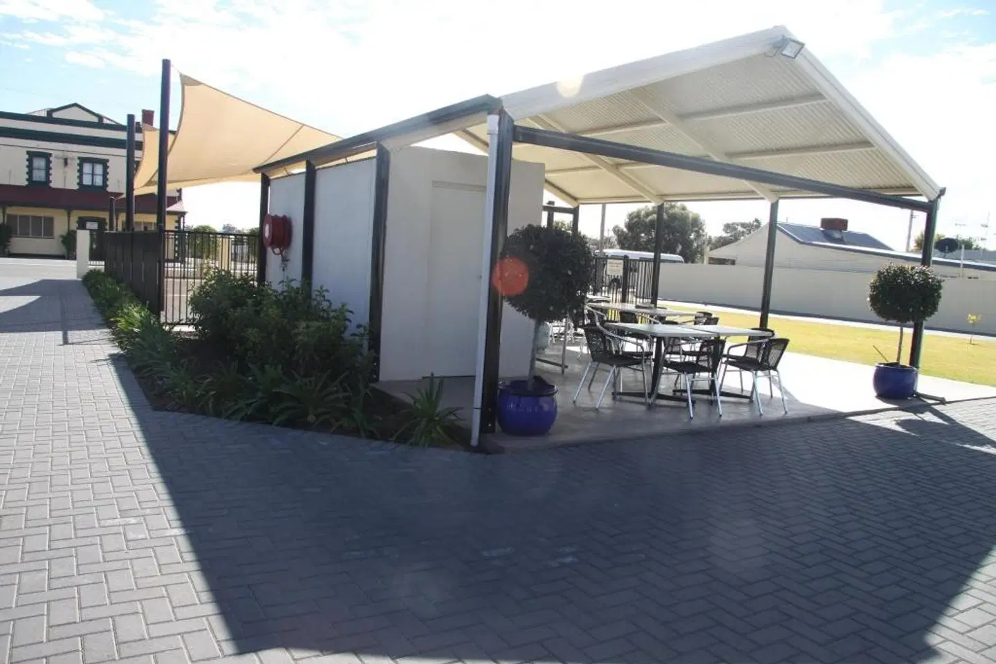 Red Earth Motel Terrasse