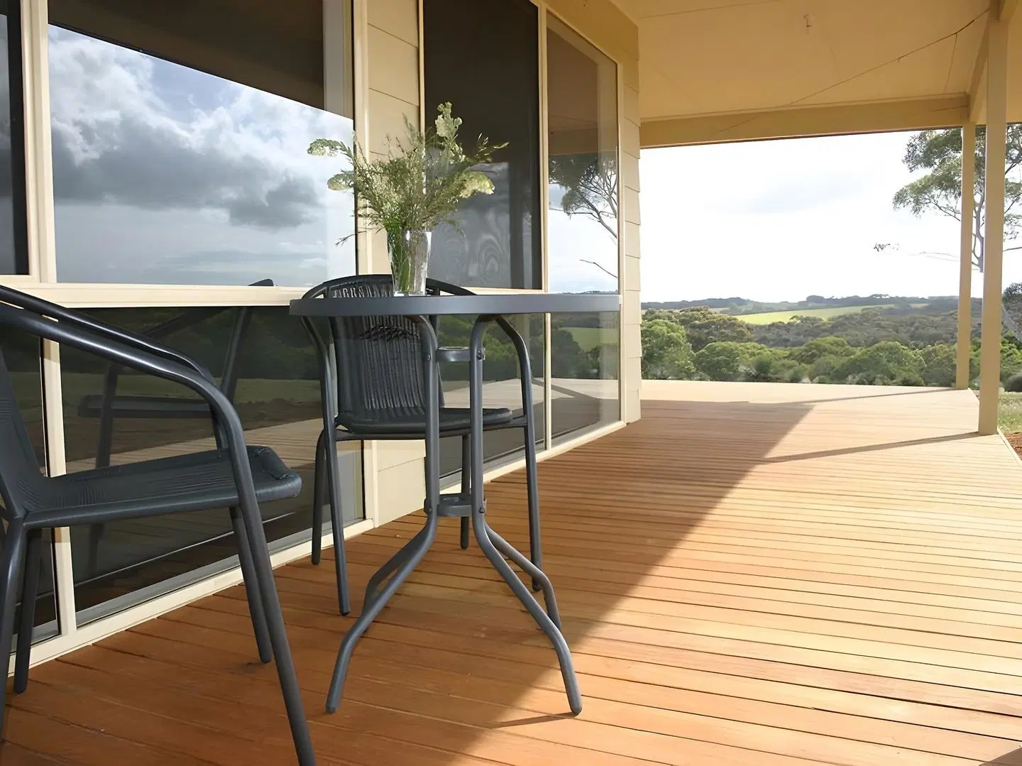 Ecopia Retreat Terrasse