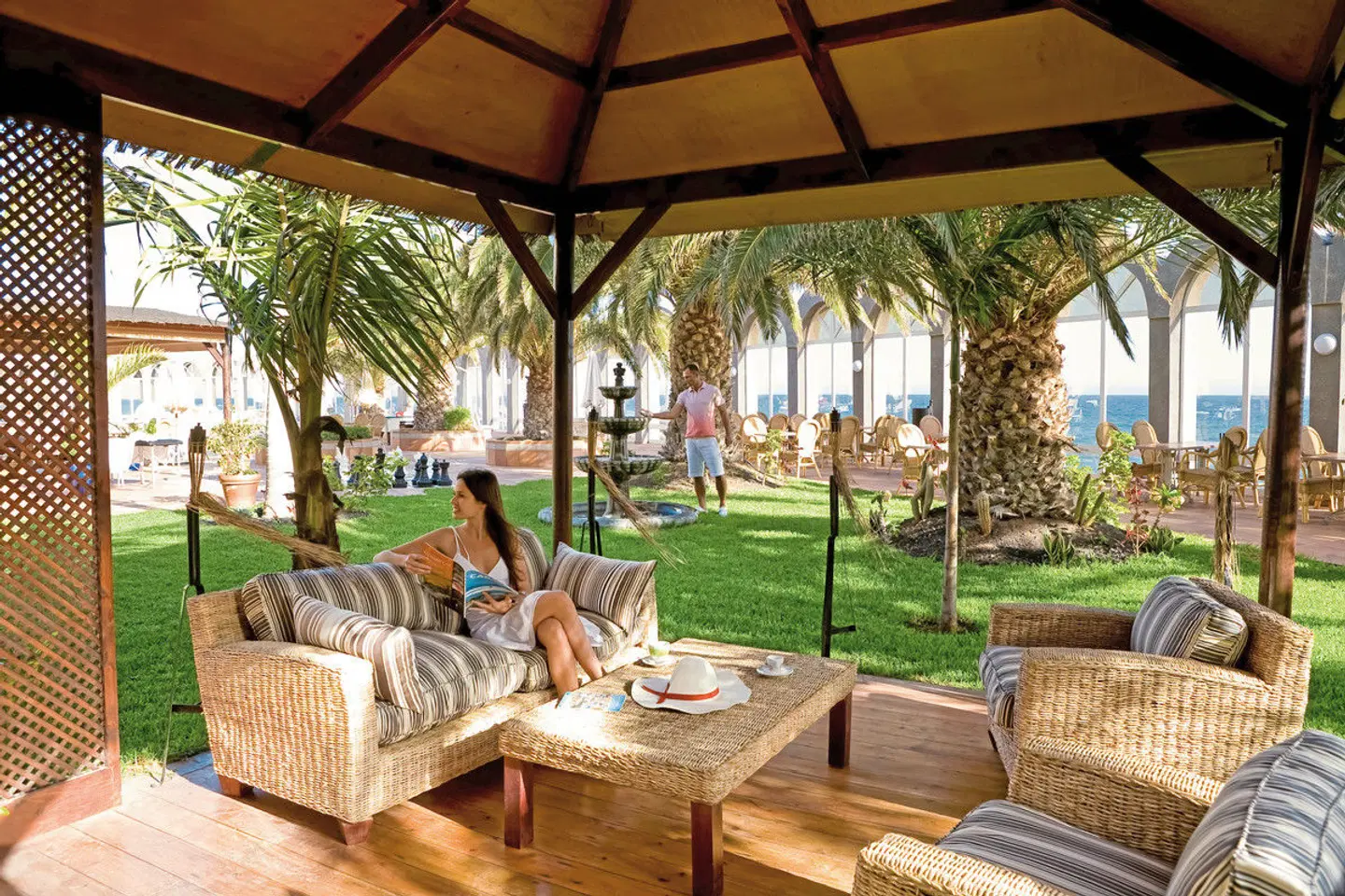 San Agustín Beach Club Terrasse