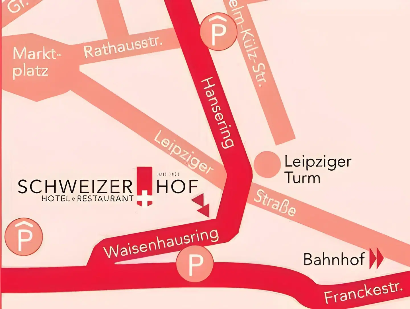 Schweizer Hof Landkarte