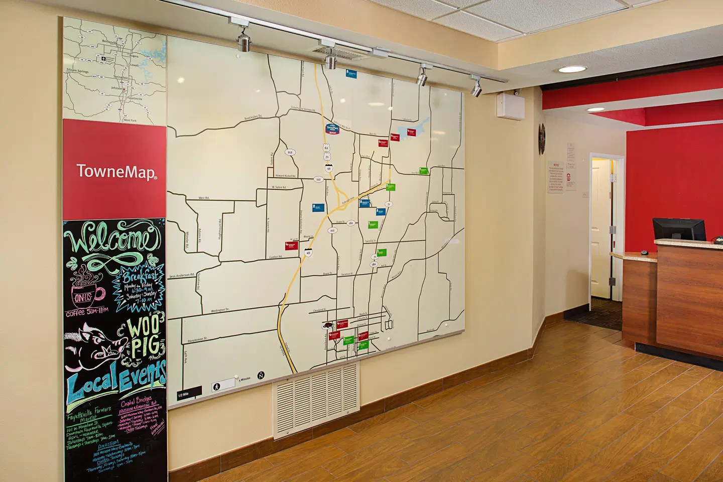 TownePlace Suites by Marriott Fayetteville North/Springdale Landkarte