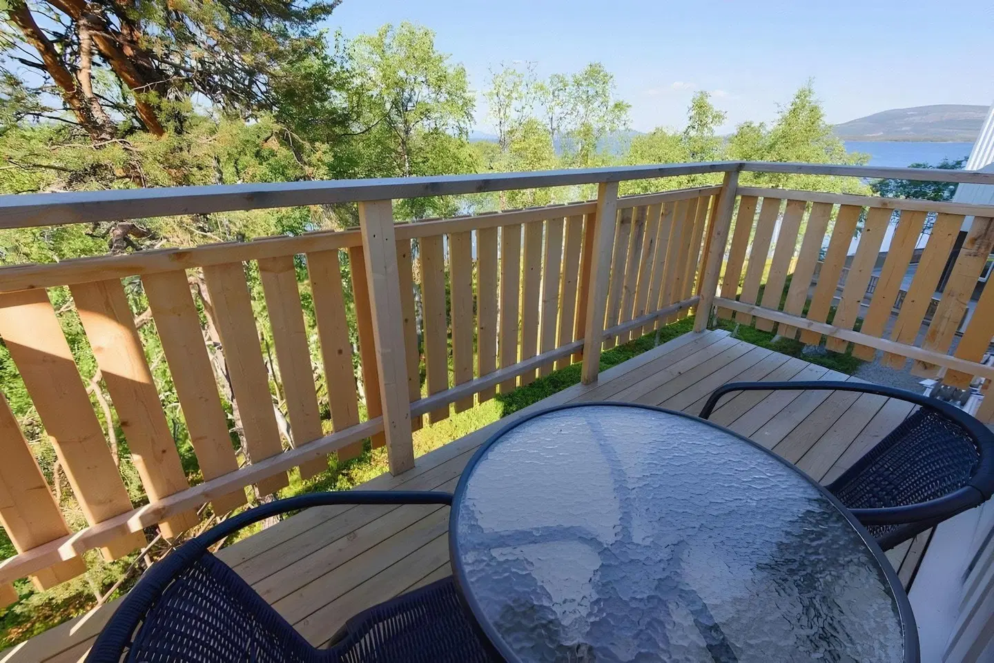 Hornavan Hotell Terrasse